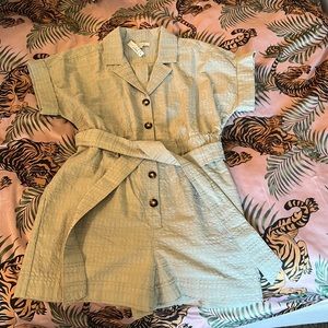 madewell button up romper